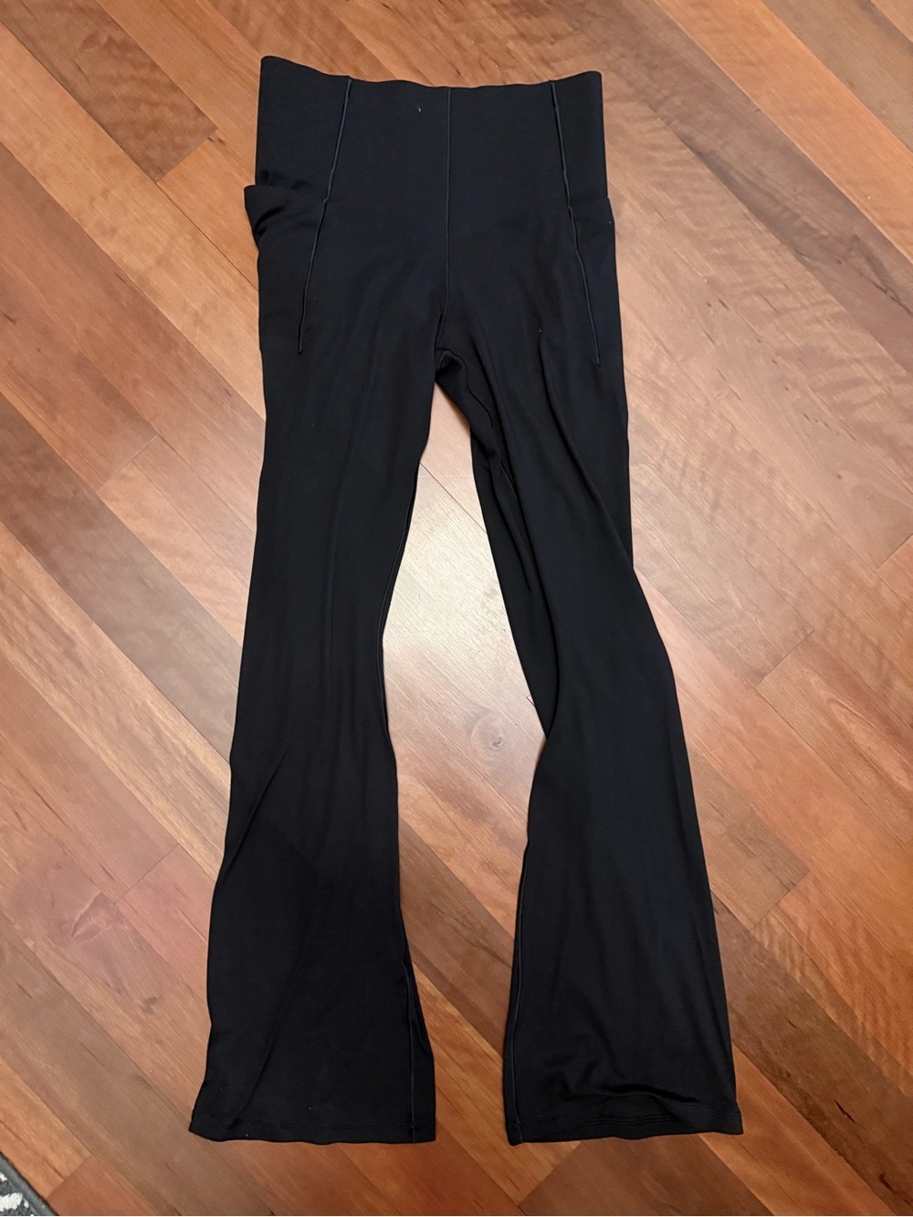 aerie Black High-Rise Flare real me xtra Leggings